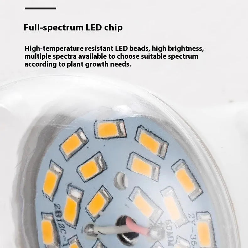 LED plant fill light bulb 9W 12W 15W 18W PC shell IP54 for chrysanthemum succulent dragon fruit passion fruit cultivation