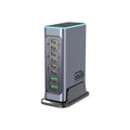 660W Gallium Nitride GaN fast charging head with US, UK, EU and AU plug adapters