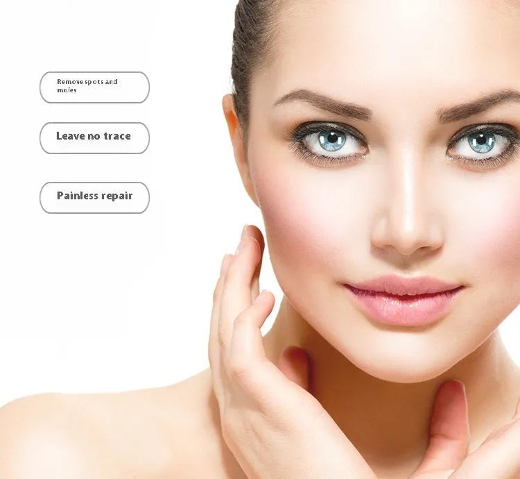 White electronic beauty instrument for professional spot and mole removal treatments in beauty salons