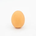 Egg-shaped dog toy with sound effects for chewing and dental care