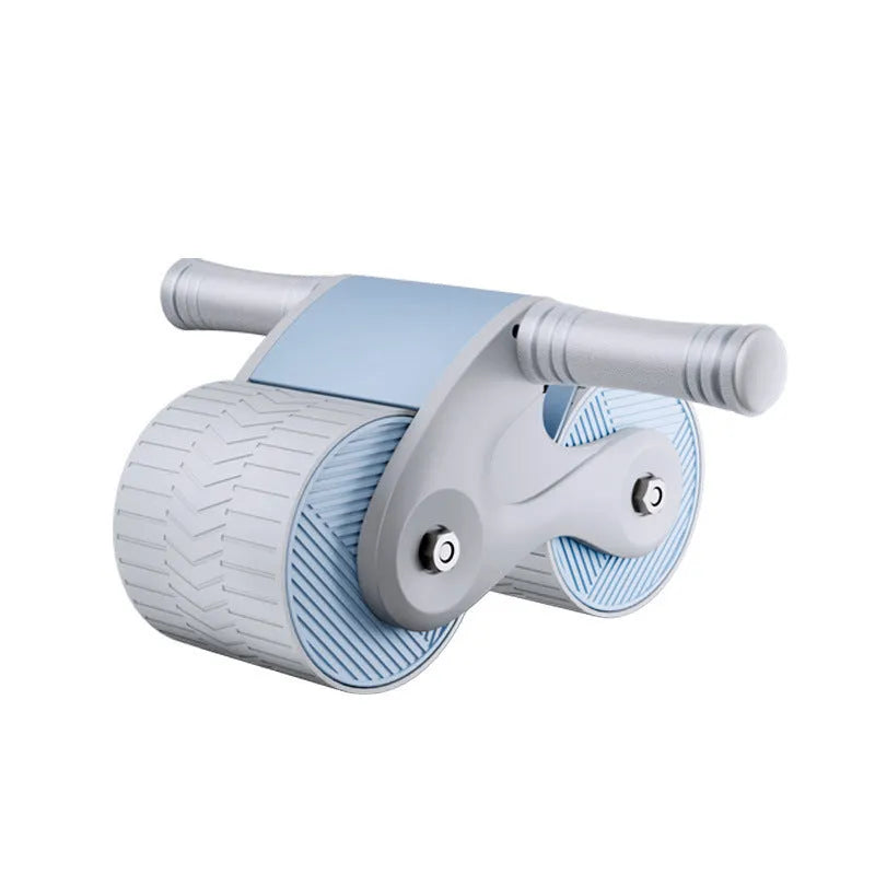 Abdominal muscle wheel fitness roller with rebound mute anti-slip, phone bracket, and kneepad for home office use