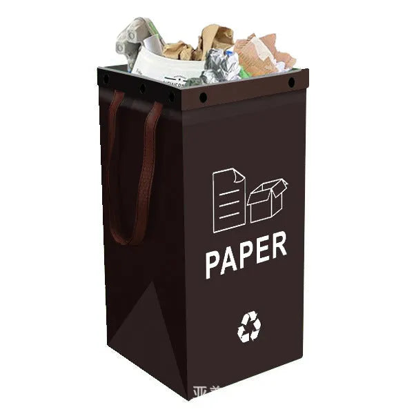 40-litre blue plastic bin bag holder for kitchen waste with visible dimensions