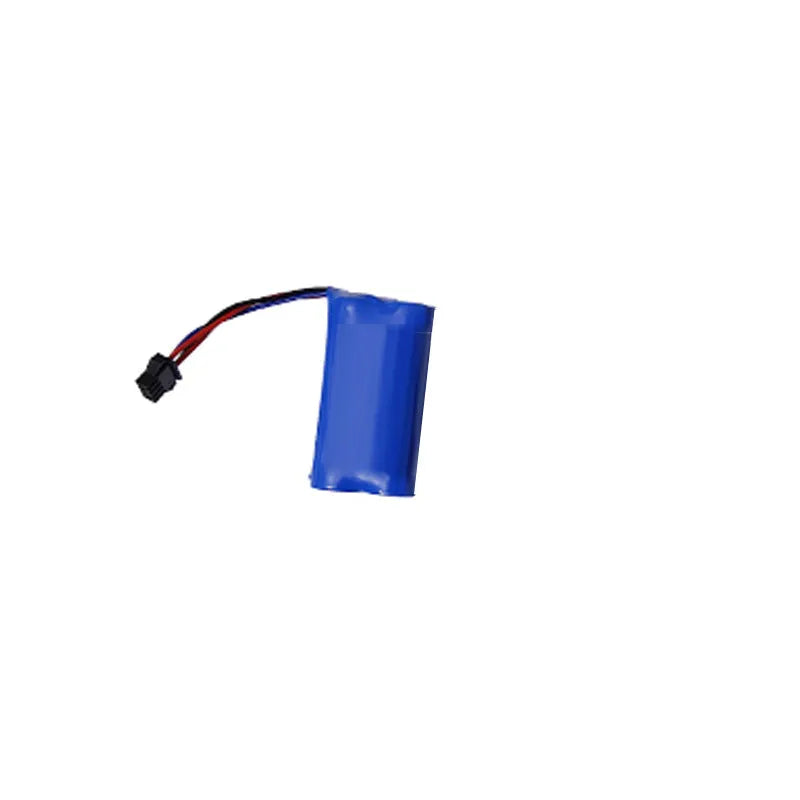 Red electric shark water gun 44cm long with 500ml tank, battery, screwdriver, and USB cable for kids water fights