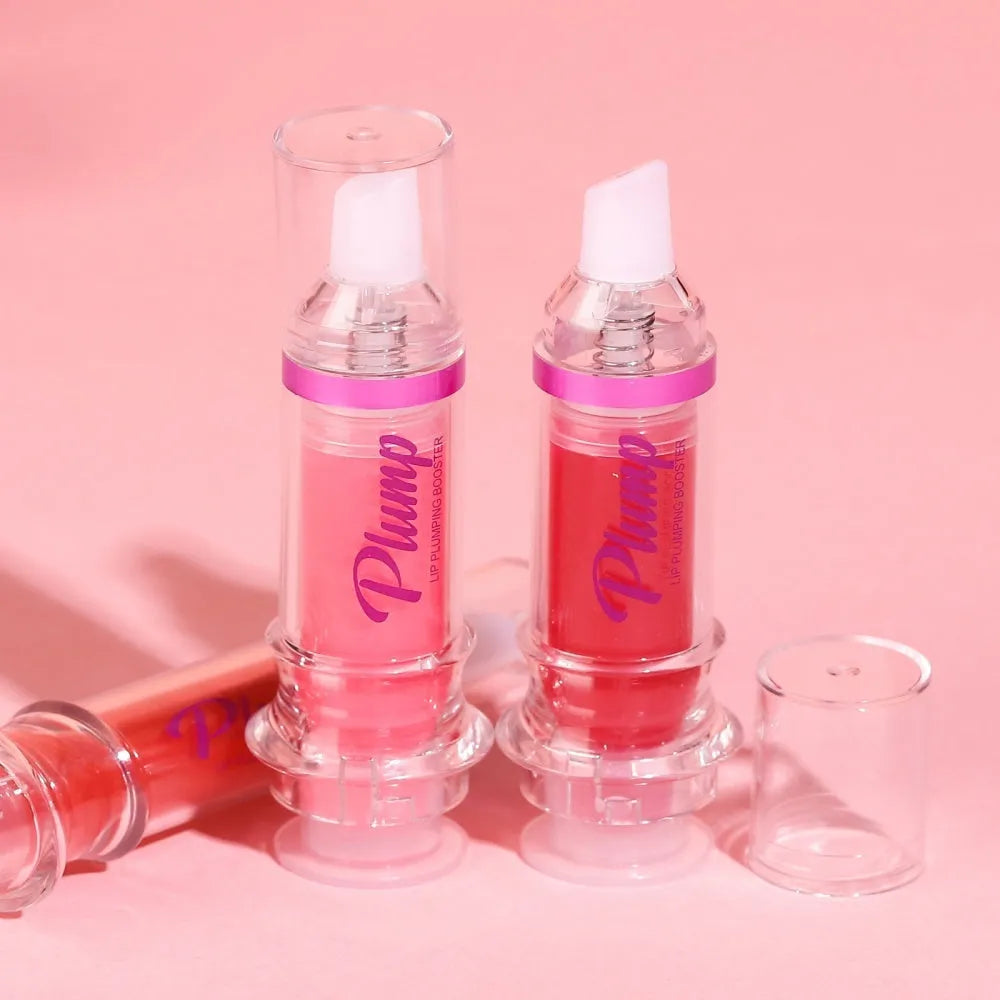 Tube of mirror finish liquid lipstick in a shiny shade from a six-colour range.