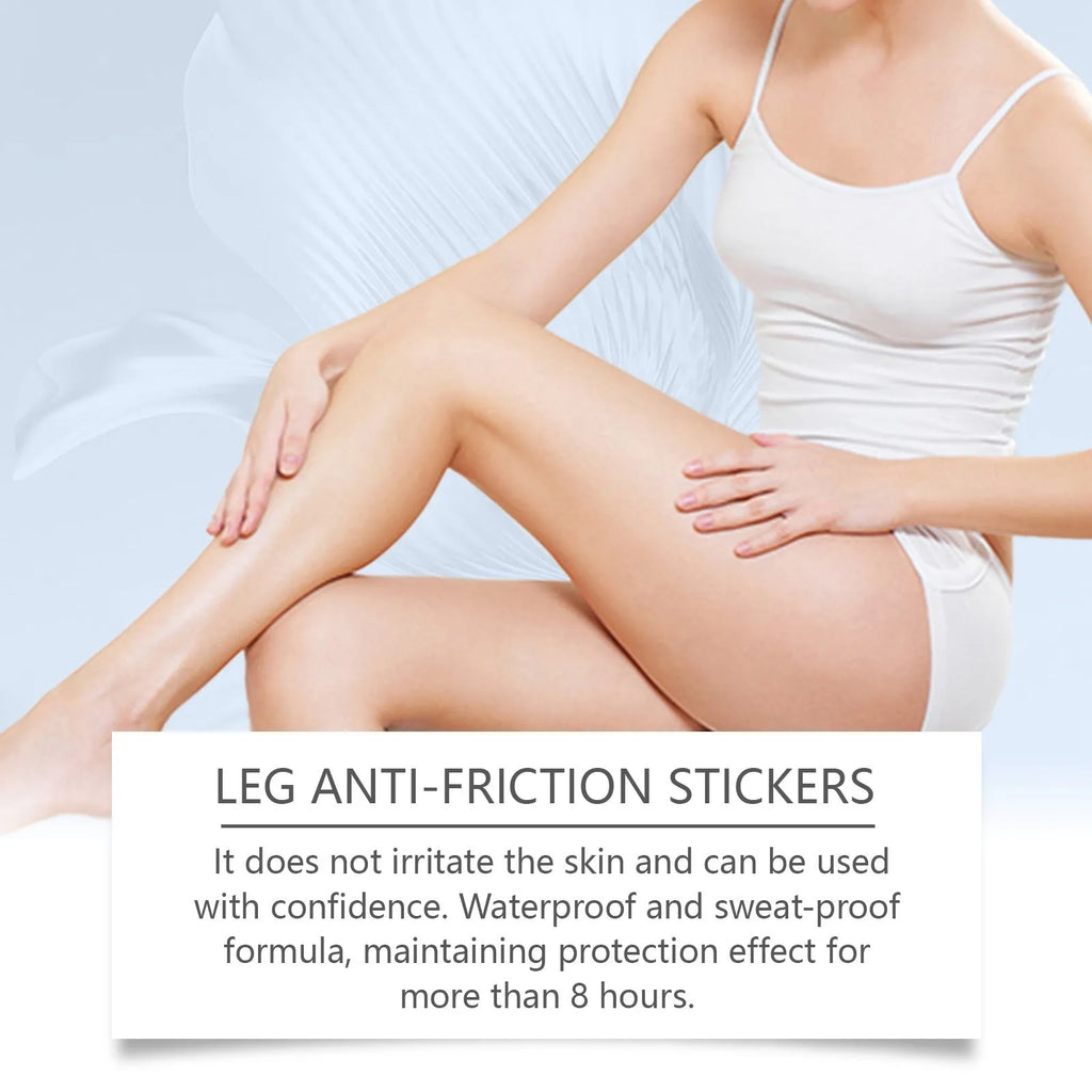 Pack of ten leg anti-wear skin protection patches with moisturising formula.