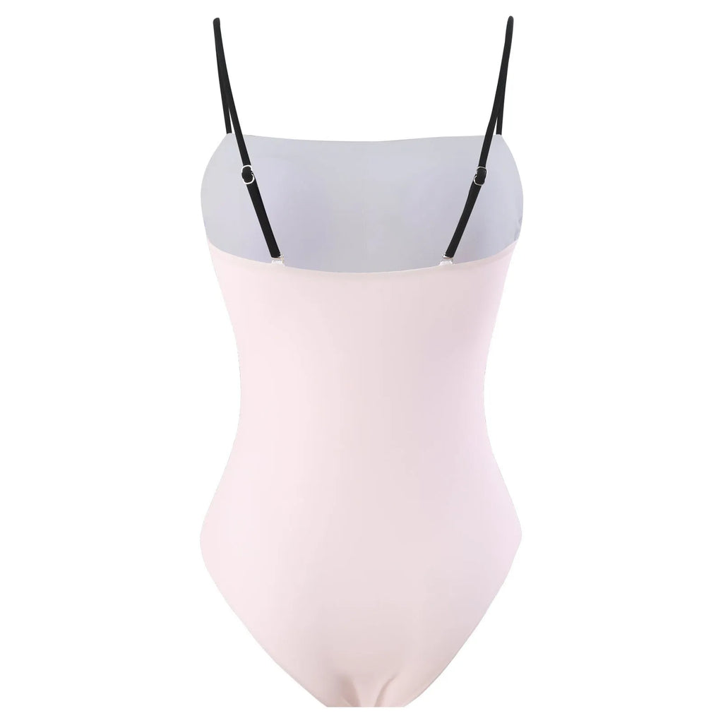 Women's one-piece bikini set with layered tulle skirt in multiple sizes