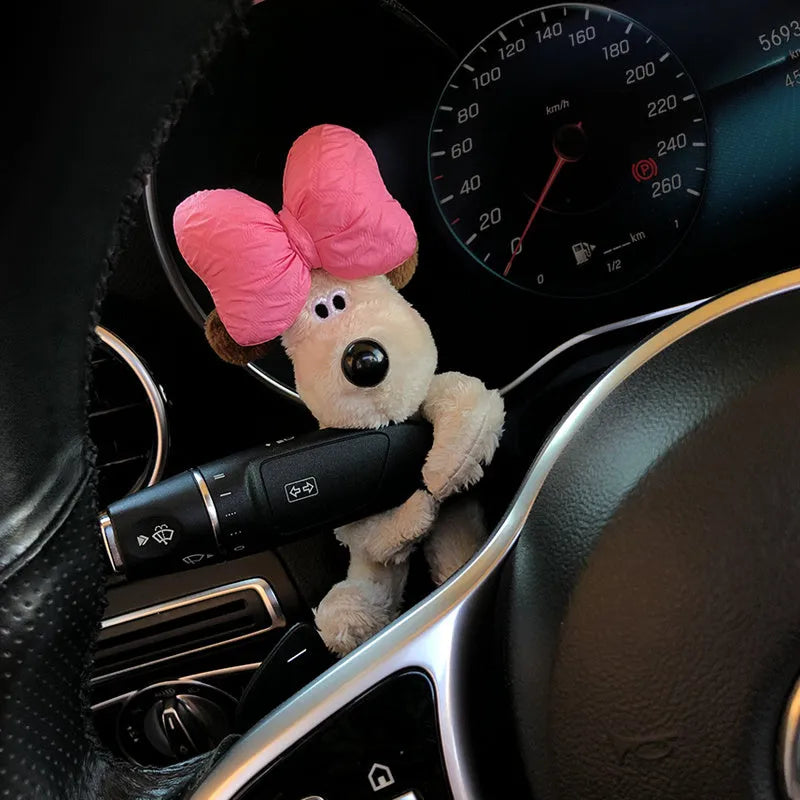Cotton cartoon pilot dog car seat block decoration doll on vehicle seat