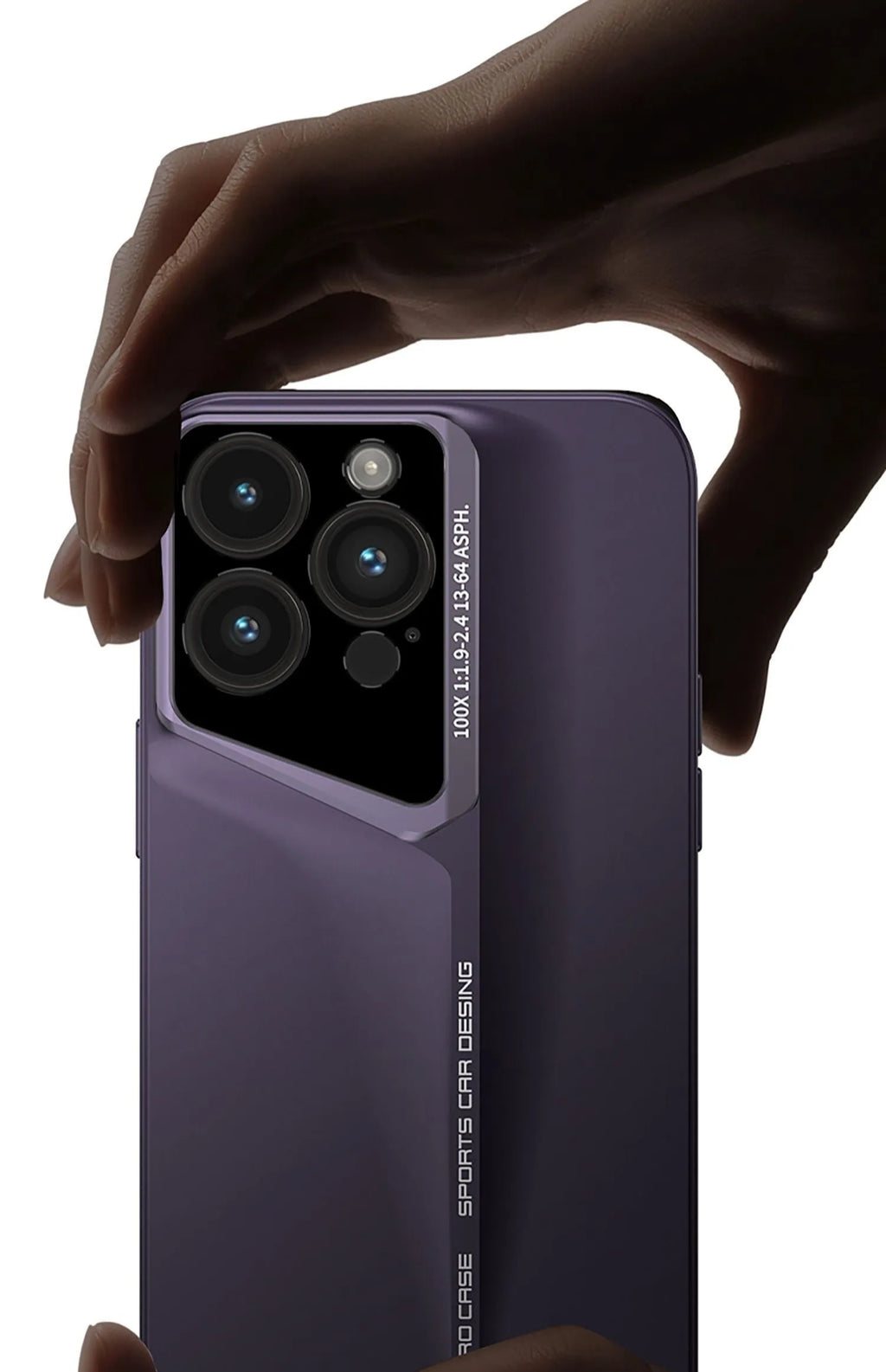 Blade Warrior ultra thin PC phone case for iPhone 14 Pro Max, Dark Purple colour, minimalist design