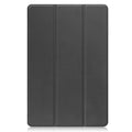 Ultra thin anti drop protective case for Xiaomi Tablet 5 Pro 12.4, tri-fold hard shell, black, front view
