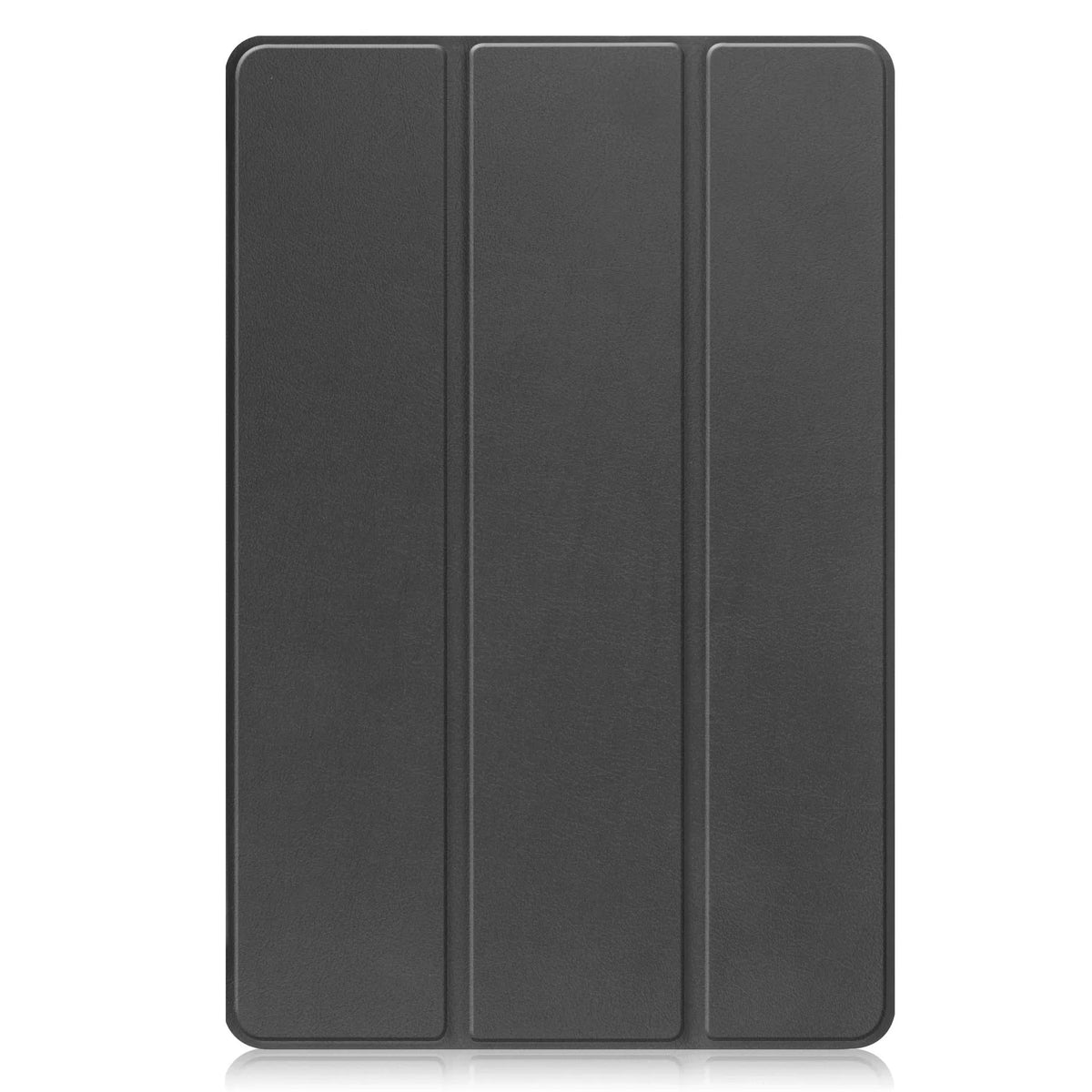 Ultra thin anti drop protective case for Xiaomi Tablet 5 Pro 12.4, tri-fold hard shell, black, front view