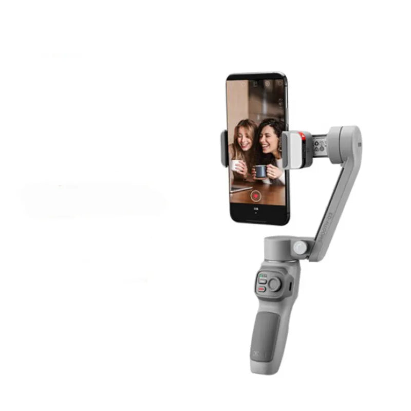 Zhiyun SMOOTH Q3 alloy smartphone gimbal with tripod and USB cable on white background