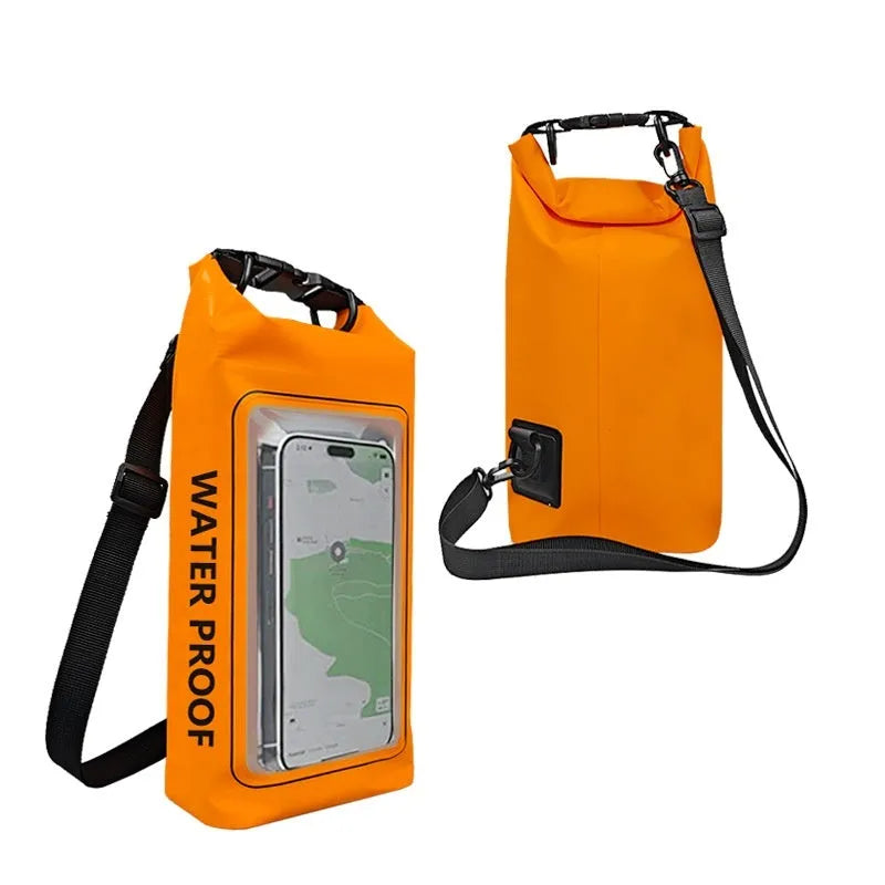 2L waterproof crossbody bag for mobile phone protection during swimming and beach activities