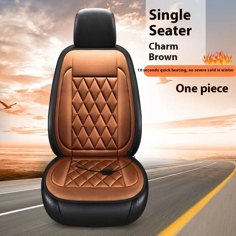 Winter solid colour car plush warm cushion in black with synthetic fibre fill and hemmed edge