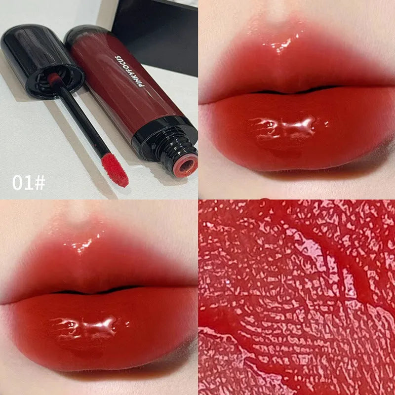 Black Shiny Makeup Mirror Lip Lacquer with six colour options including Black Tomato and Black Sweet Potato
