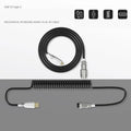 Type-C detachable mechanical keyboard navigation cable in multiple colours with USB connection