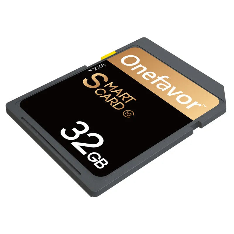 SD to PCMCIA adapter card with stainless steel housing and inserted 32GB SD card for Mercedes-Benz vehicles.