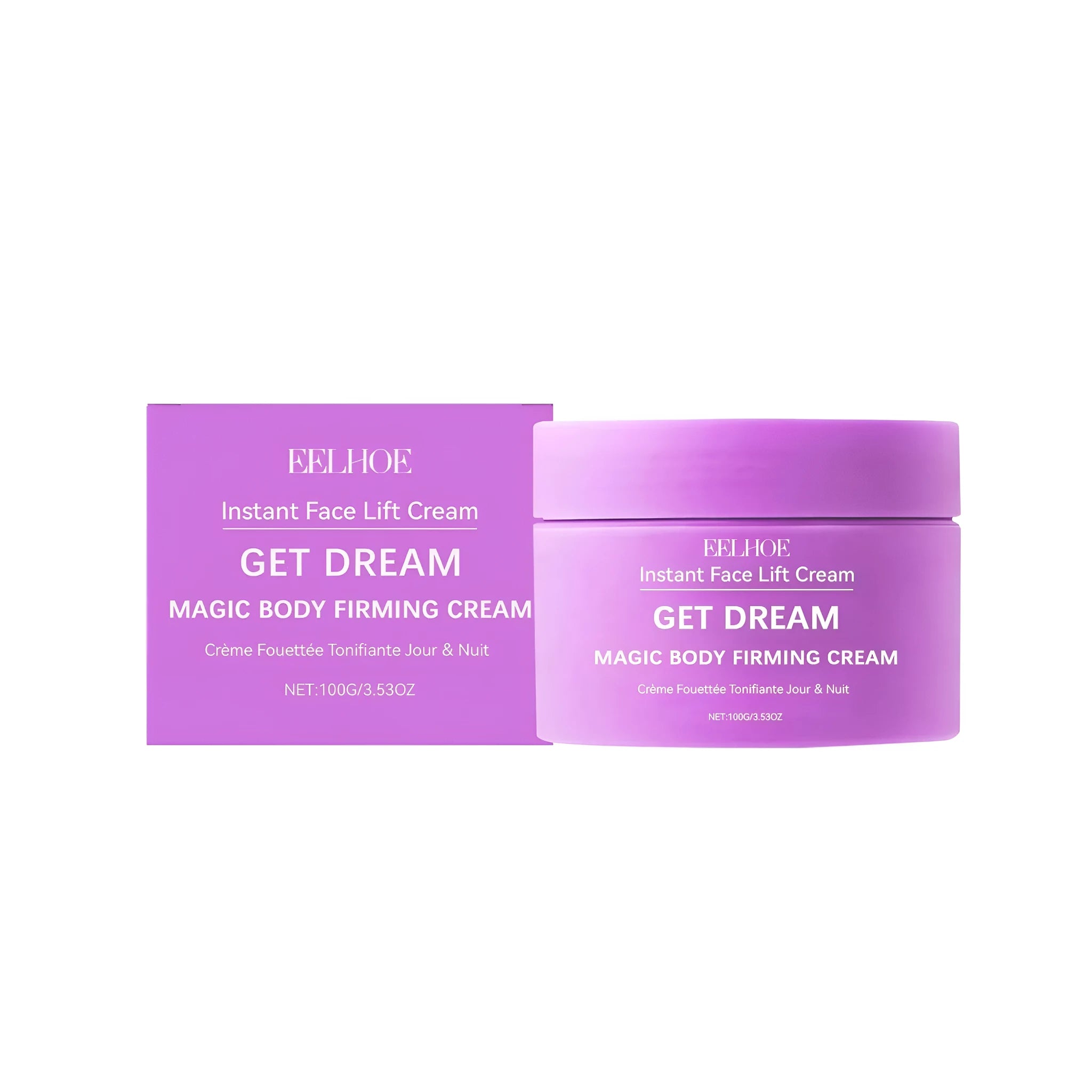 Tightening Skin Body Cream 100g with hyaluronic acid and vitamin E in white packaging