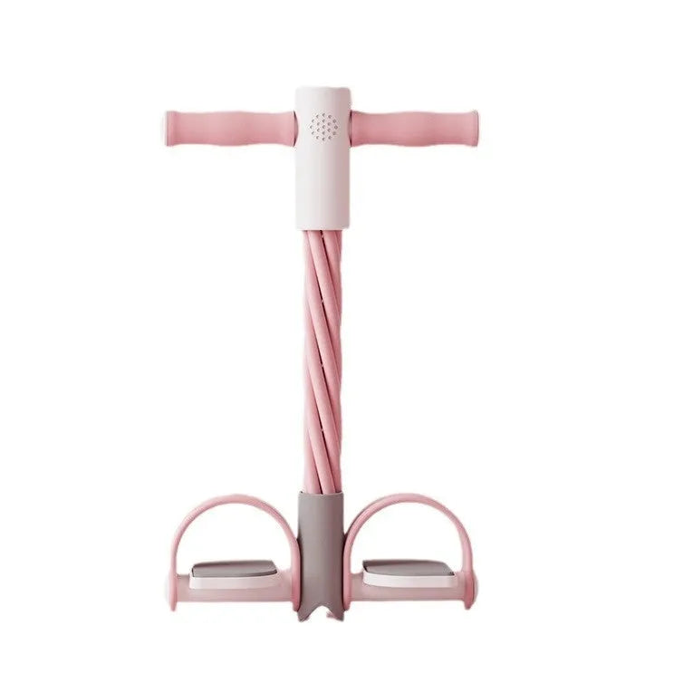 Household pedal chest expander GA with pulling rope NBR foam handles blue pink purple