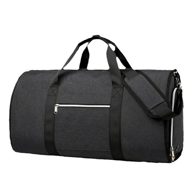 Oxford cloth multipurpose storage bag showing dry wet separation compartments and expansion feature