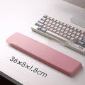 Square cloth mouse pad with silicone gel wrist rest in black, blue, pink or purple patterns