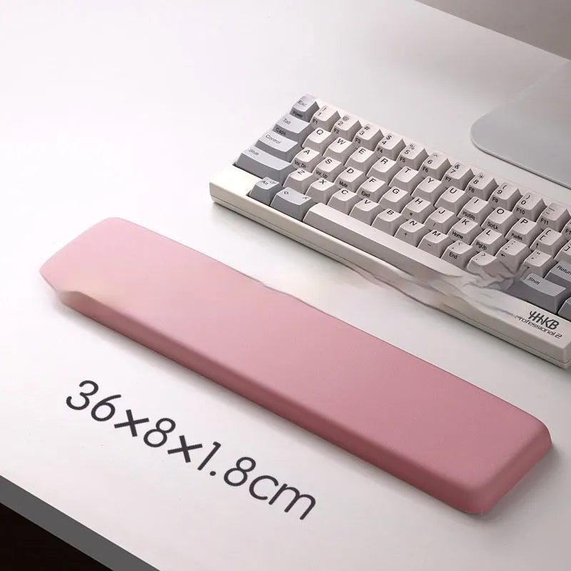 Square cloth mouse pad with silicone gel wrist rest in black, blue, pink or purple patterns