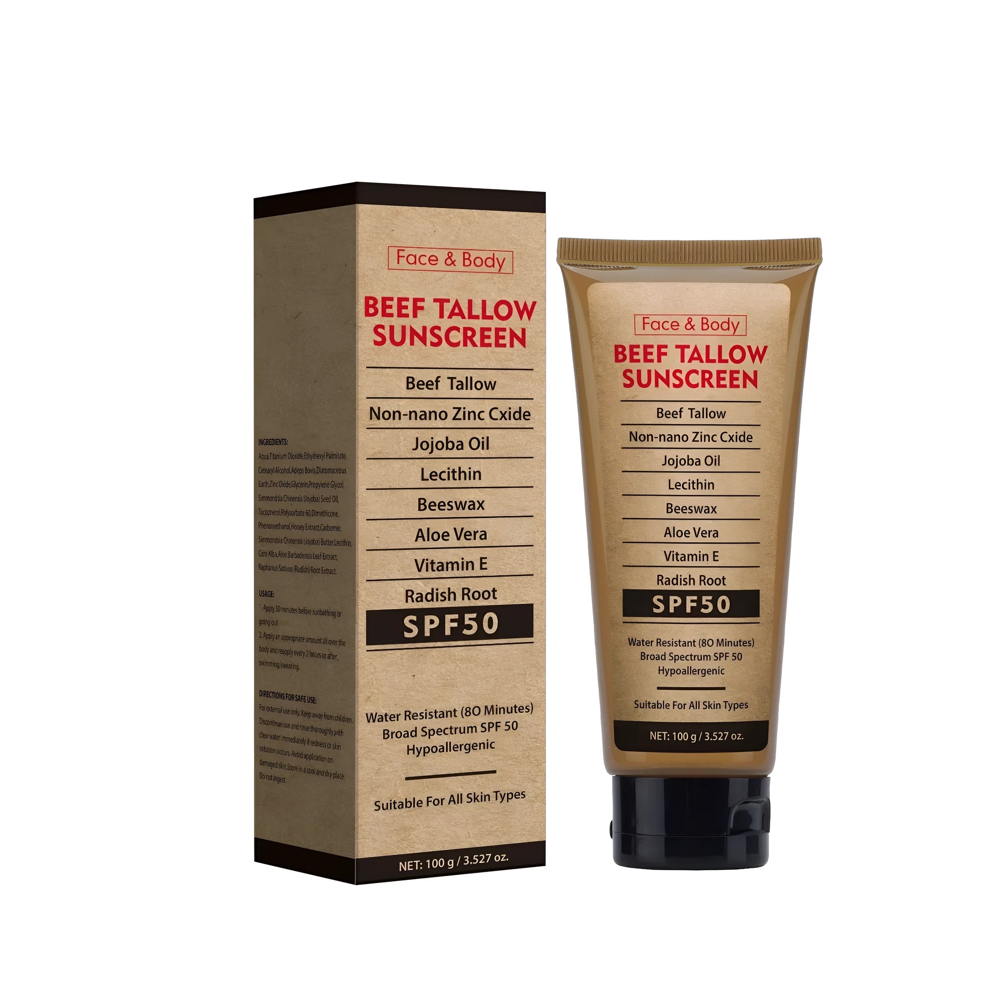 100g tube of organic grass-fed butter protective moisturising cream