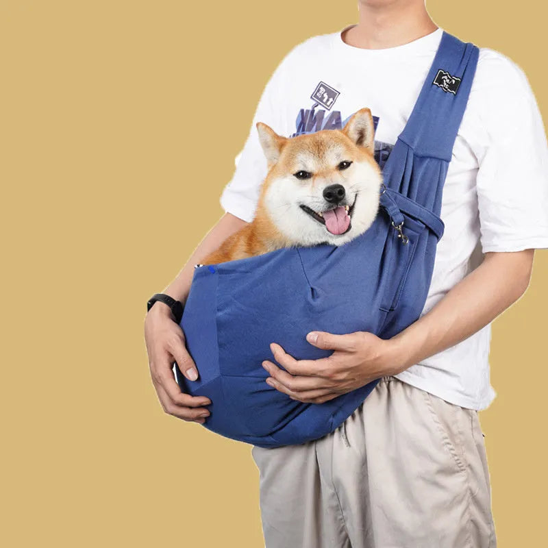 Foldable large cat backpack carrier with mesh side windows for ventilation, shown in multiple colour options.