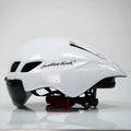 Scorpio TT-3 cycling helmet with PC EPS construction, free size 57-61 cm, in shiny black and white colour finish