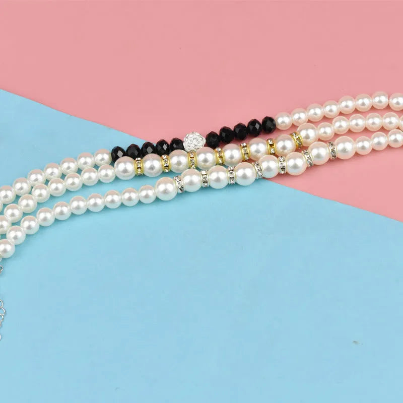 Cat necklace with resin pendant on teddy collar, 25CM adjustable, suitable for cats and dogs