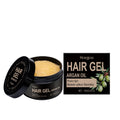 100ml bottle of Moroccan Nut Oil Setting Gel for curly and wavy hair styling.