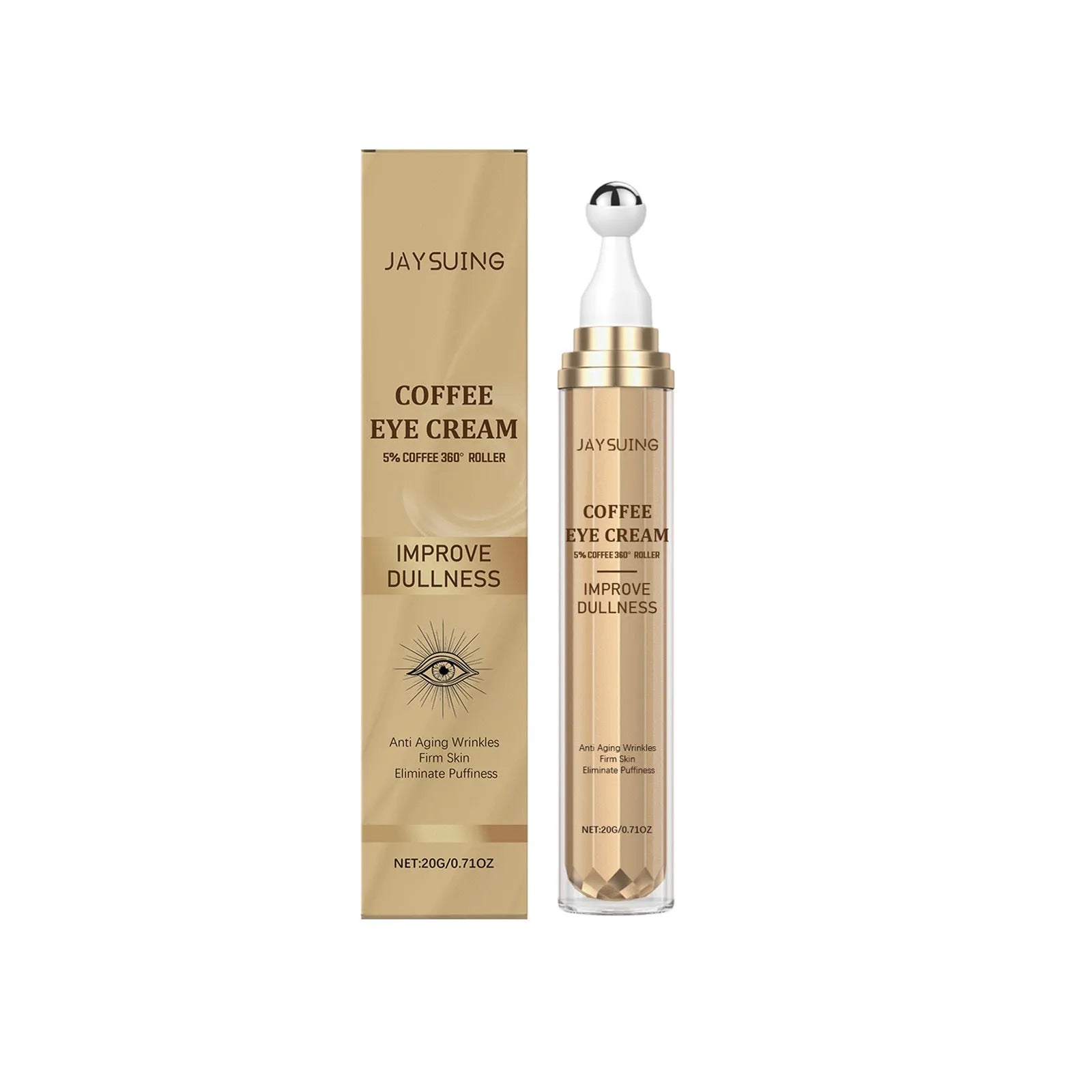 20g jar of Caffeine Firming Eye Cream for the eye contour area.