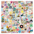 200-piece PVC waterproof style stickers for DIY luggage notebook decoration