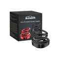 Portable miniature vibration radiator in black or red for car and home heating