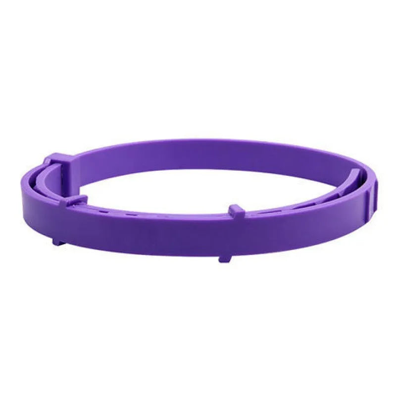 Adjustable pet anti-mosquito collar for cat and dog, made from TPR silica gel with natural plant extracts, providing 8 months flea and insect protection