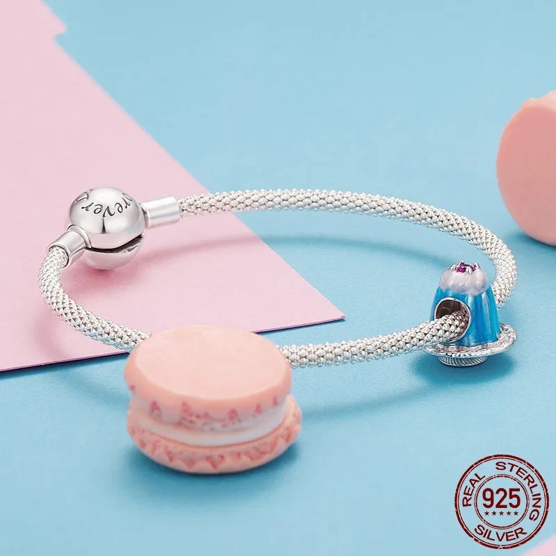 S925 sterling silver dripping pudding bead, 1.2x1.3cm, with 0.45cm aperture on white background