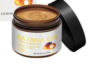 Batana hair mask bottle with herbal fragrance for frizzy hair treatment, 120ml volume