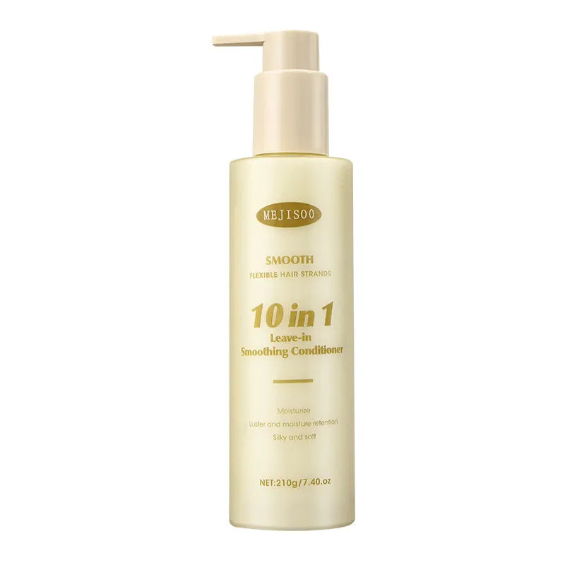 210g bottle of wash-free 10-in-1 hair conditioner for ladies with moisturising and frizz control benefits