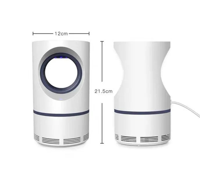 Large white USB photocatalyst mosquito killer lamp silent violet light for 20-50 m² rooms