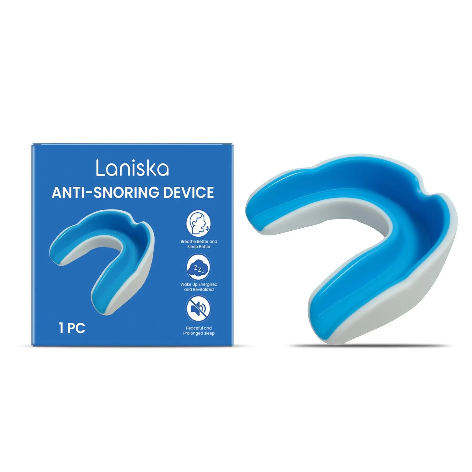 Standard specification anti-snoring device with one snoring stopper unit for nighttime sleep management
