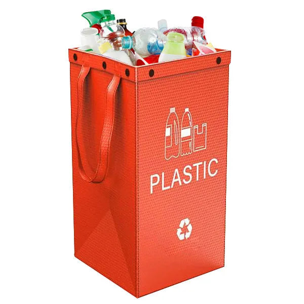 40-litre blue plastic bin bag holder for kitchen waste with visible dimensions