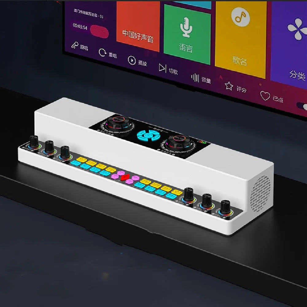 English sound card audio integrated machine with wireless Bluetooth and Y6 single wireless microphone set