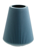 Melamine plastic decorative vase in blue, green, pink or white colours measuring 16cm by 20cm