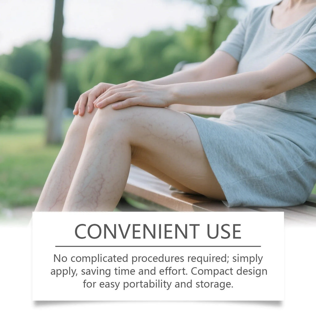 Leg care patch kit containing 12 pieces with plant ingredients for universal skin type application