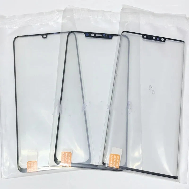 OnePlus 7 Pro touch screen replacement glass with pre-applied OCA adhesive for smartphone display repair