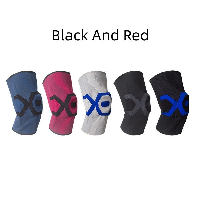 Men's silicone knee pads for running fitness cycling protection in multiple colour options