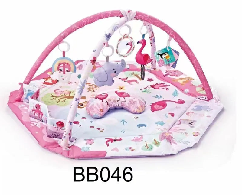 Baby ocean ball fence fitness frame in fabric with hexagon colour pattern for infant play