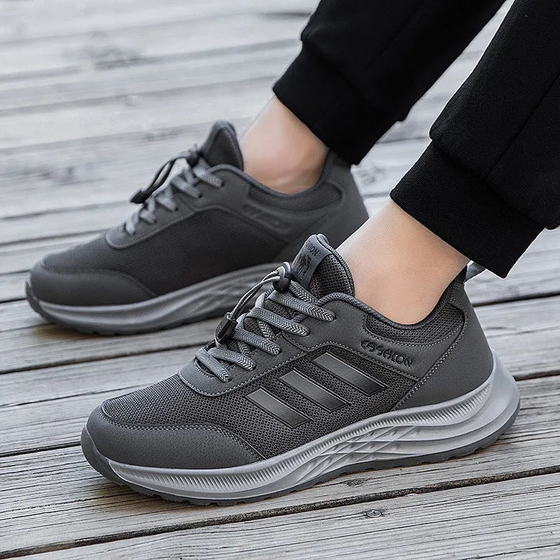 Mesh slip-on shoes with elastic band closure in multiple colour options for men and women