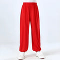 Children's black Sanda practice pants made from high elasticity Lycra fabric for martial arts training