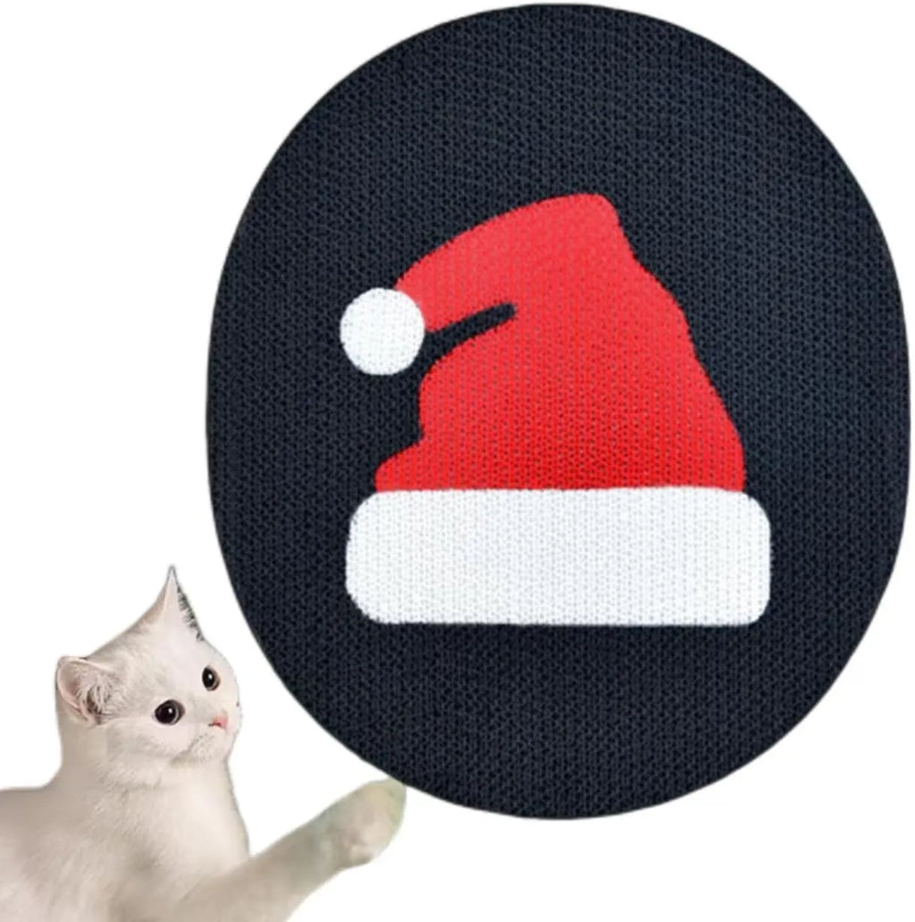 Wall-mounted vertical cat scratcher with corrugated cardboard surface measuring 35x44 cm