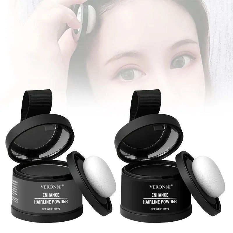 Hairline powder container for shadow repair with universal skin type application